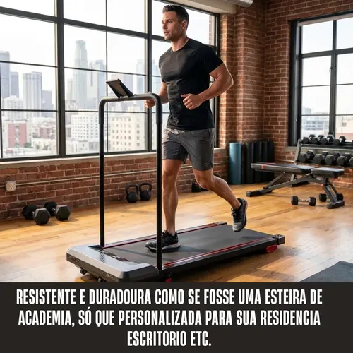 Esteira Ergométrica Elétrica Dobrável Residencial Cardio