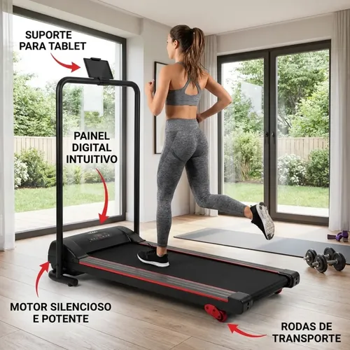Esteira Ergométrica Elétrica Dobrável Residencial Cardio