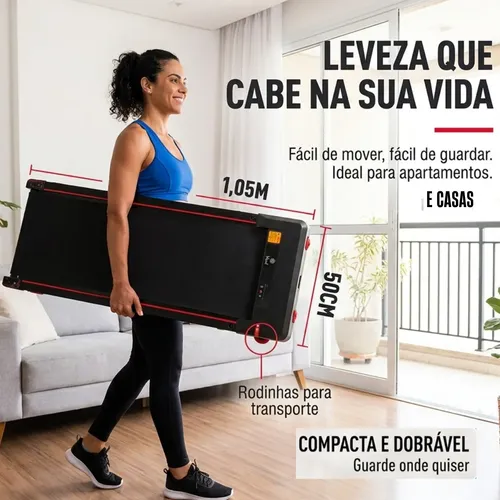 Esteira Ergométrica Elétrica Dobrável Residencial Cardio