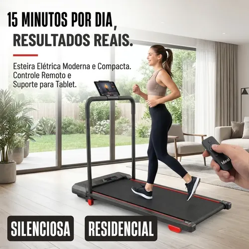 Esteira Ergométrica Elétrica Dobrável Residencial Cardio