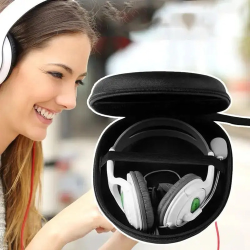 Estojo Portátil Para Headphone, Capa Case Fone De Ouvido