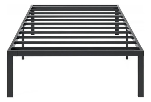 Estrutura de cama de metal solteiro com espaco de armazena c