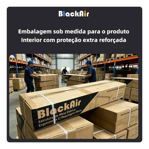 Estrutura De Mesa Elétrica Ergonômica C/ Regulagem Altura