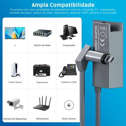 Ethernet Starlink V2 Adaptador Rj45 Internet 1200 Mbps