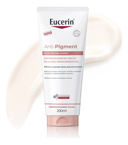 Eucerin creme corporal antimanchas intenso 200ml anti pigmen