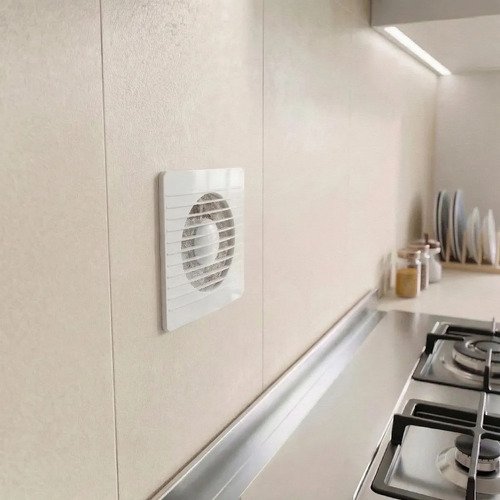 Exaustor de Banheiro Bivolt 4 Polegadas 8W Silencioso com 7 Pás Tela Protetora Contra Insetos Diâmetro de Instalação 10cm Ventilação Potente Baixo Ruído e Fácil Instalação