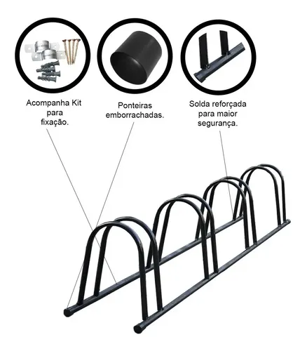 Expositor De Bicicletas Para Condominio Chão 10 Vagas