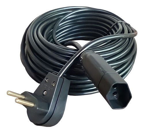 Extensao eletrica 50 metros 10a cabo pp 2x10 reforcada cor p