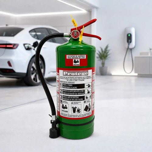 Extintor para bateria de litio 10 litros agente encapsulante