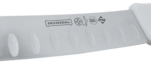 Faca Profissional 10'' Granton Edge Master Line Mundial Cor Branco