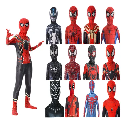 Fantasia infantil homem aranha deadpool venom herois top