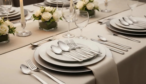 Faqueiro Tramontina 24 Peças Inox Jogo De Talheres Completo 6 Pessoas, Resistente, Não Enferruja, Fácil Limpeza, Kit Talheres Inox Premium Para Cozinha, Mesa Posta E Dia A Dia