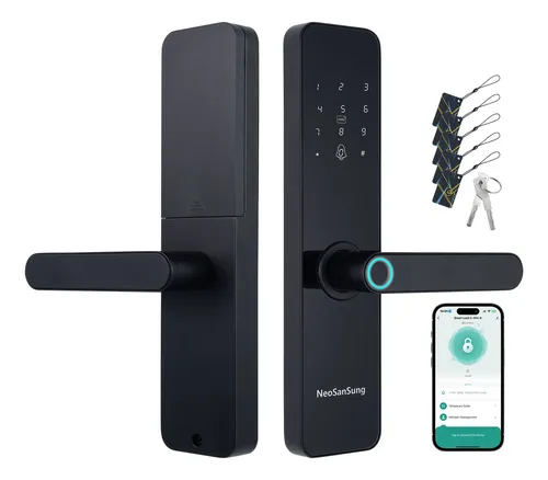 Fechadura digital biometrica bluetooth tuya smart vida