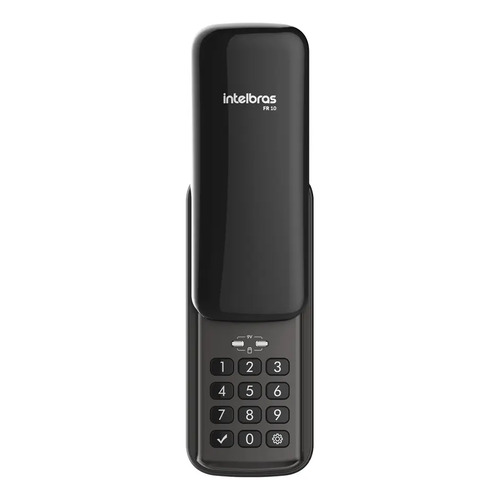 Fechadura digital de sobrepor com senha fr 10 preto intelbra