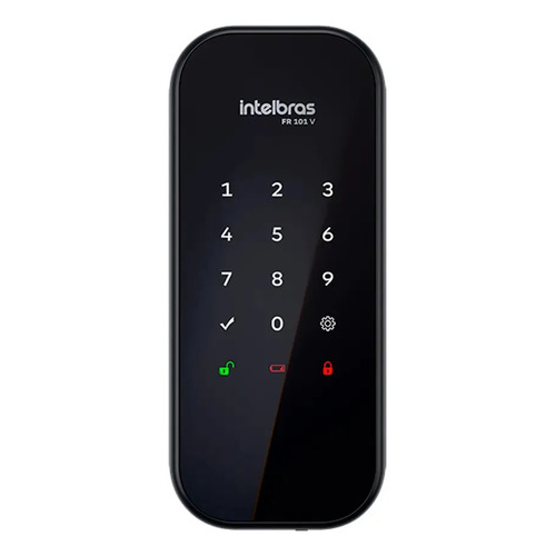 Fechadura digital de sobrepor fr 101 v preta intelbras 1