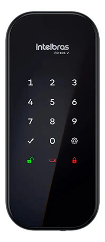 Fechadura Digital De Sobrepor Fr 101 V Preta Intelbras