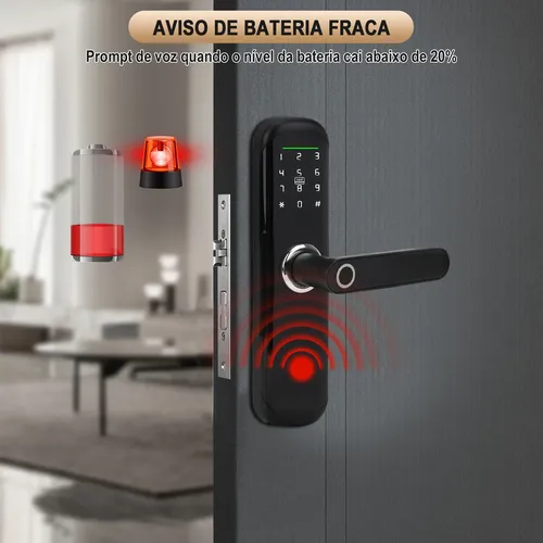Fechadura Digital Inteligente Biométrica Eletronica Touch