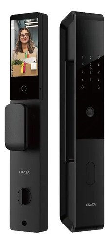 Fechadura digital reconhecimento facial e palma da mao wifi