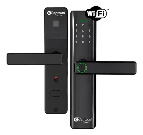 Fechadura Eletronica Digital Com Biometria Senha Kuantttum Delta Pro
