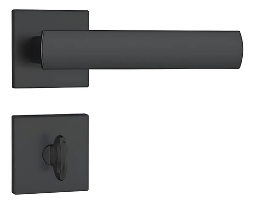 Fechadura porta banheiro wc stam 82335 preto fosco rq1