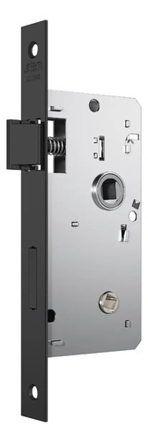 Fechadura Porta Banheiro Wc Stam 823/35 Preto Fosco Rq1
