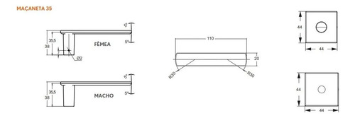 Fechadura Porta Banheiro Wc Stam 823/35 Preto Fosco Rq1