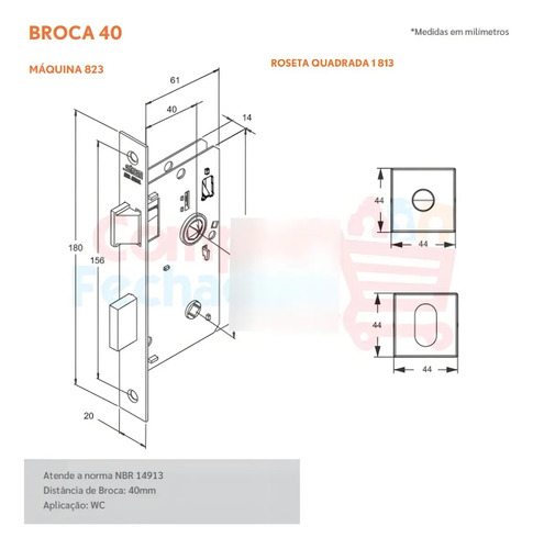 Fechadura Porta Banheiro Wc Stam 823/35 Preto Fosco Rq1
