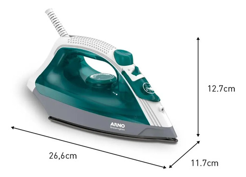 Ferro A Vapor Elétrico Arno Steamgliss Fsgp Cor Branco/Verde