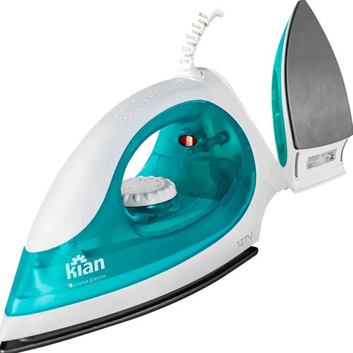 Ferro de passar a seco kian fp100 1300w com base antiaderent