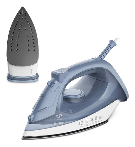 Ferro de passar seco e vapor electrolux efficient base antia 1