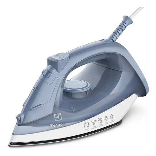 Ferro de Passar Seco e Vapor Electrolux Efficient Base antiaderente Vapor Vertical Extra 1200W de Potência Cabo 1,35m ESI10