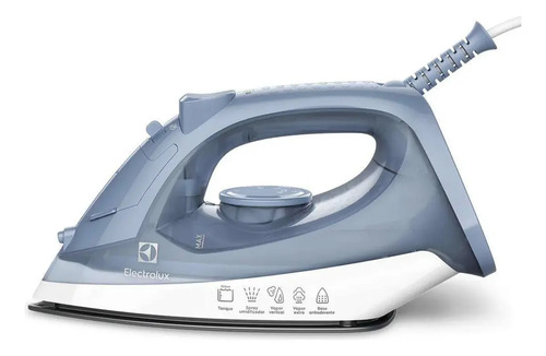 Ferro de Passar Seco e Vapor Electrolux Efficient Base antiaderente Vapor Vertical Extra 1200W de Potência Cabo 1,35m ESI10