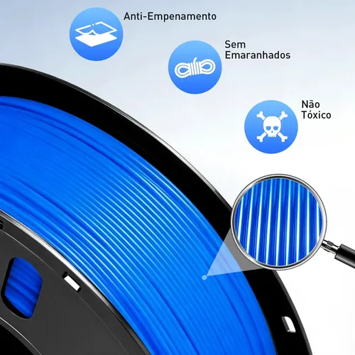 Filamento 3d Pla Alta Velocidade 1.75mm Alta Resistência 1kg