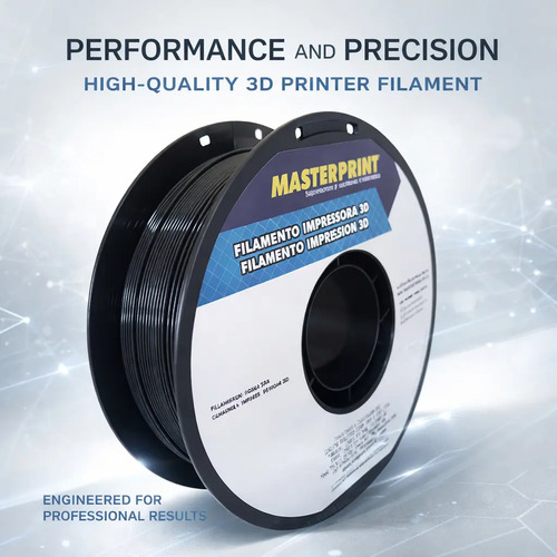 Filamento Impressora 3d Petg Preto Resistente 1kg 1,75mm