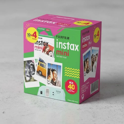 Filme instantaneo fujifilm instax mini 40 fotos