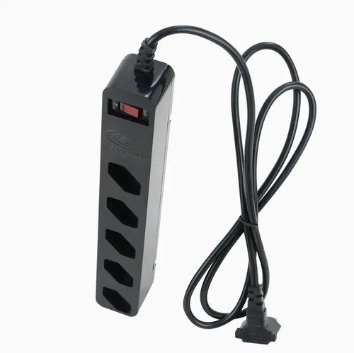Filtro Clamper 5 Tomadas Pc Gamer - 1270 / 2200w Bivolt Cor Preto