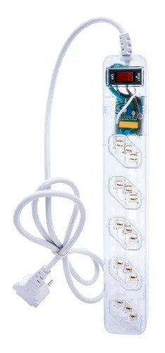Filtro de Linha Clamper iClamper Energia 5 Tomadas, com DPS e Proteção contra Raios e Surtos Elétricos