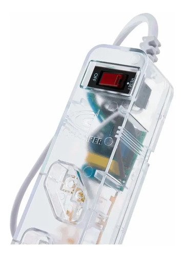 Filtro de Linha Clamper iClamper Energia 5 Tomadas, com DPS e Proteção contra Raios e Surtos Elétricos