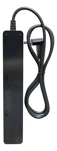 Filtro de Linha com Protetor de Surto DPS iClamper Energia 5 Tomadas 3 Pinos 10 Amperes com Tecnologia LCF Anti Raio Clamper Cor Preto