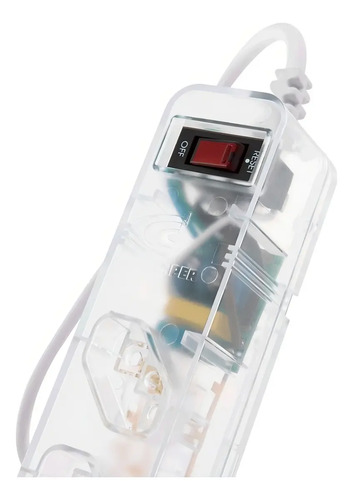 Filtro de linha de 5 tomadas Clamper iClamper Energia 5 cor transparente comprimento do cabo de 1m