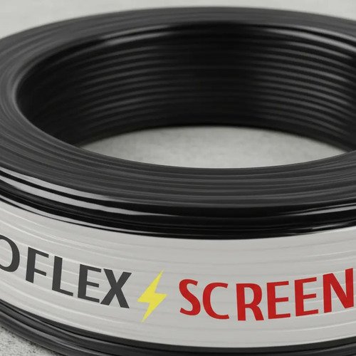 Fio 10mm Cabo Flexível Rolo Com 100 metros Elétrico 750v Cor Preto Marca Screen Vision