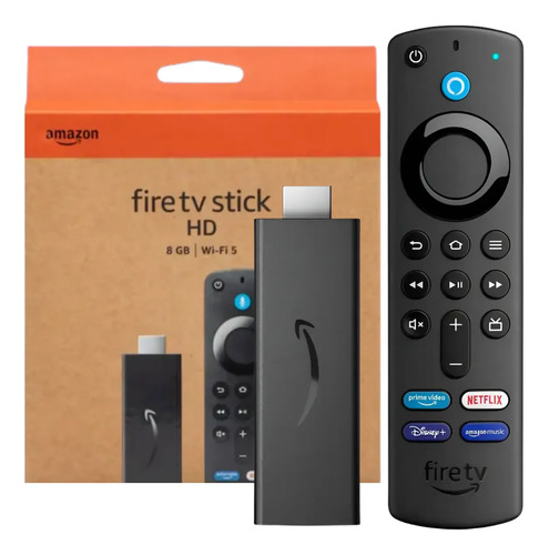 Fire Tv Stick Amazon Full Hd 8gb Controle Remoto Voz Alexa
