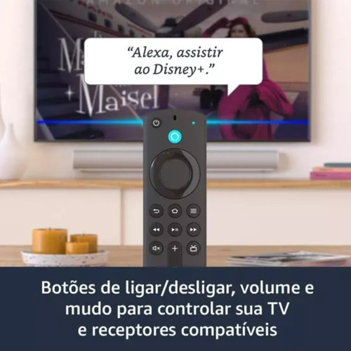 Fire Tv Stick Amazon Full Hd 8gb Controle Remoto Voz Alexa