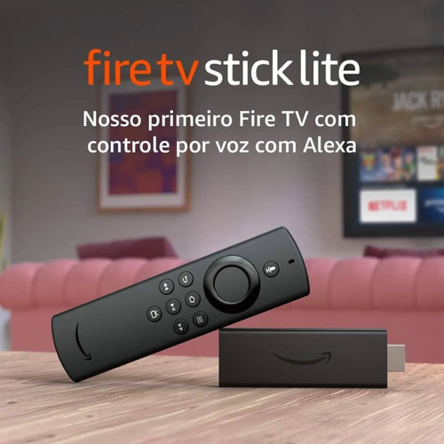 Fire Tv Stick Amazon Full Hd 8gb Controle Remoto Voz Alexa
