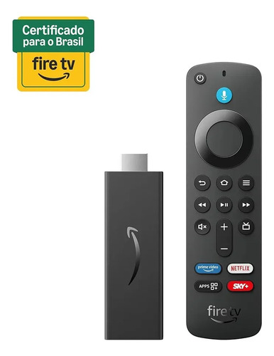 Fire tv stick hd com comandos por voz amazon preto de voz
