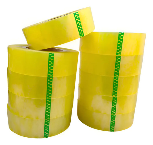 Fita adesiva 45mm x 500m transparente largo 10 rolos