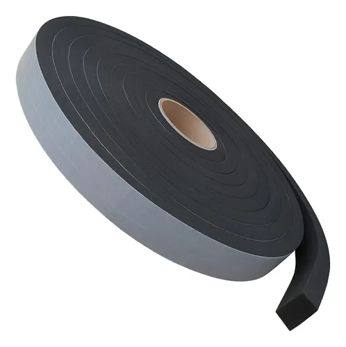 Fita Eva Preto Autocolante 1 Lado 15mm X Larg 2cm X 20 Mts