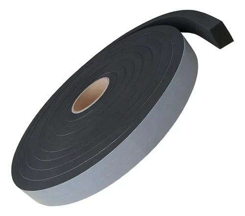 Fita Eva Preto Autocolante 1 Lado 15mm X Larg 2cm X 20 Mts