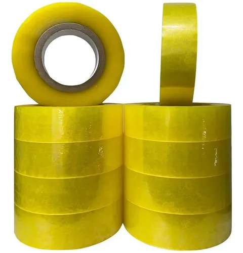 Fita Larga Transparente 500 Metros 20 Rolos Empacotar Boa Tr