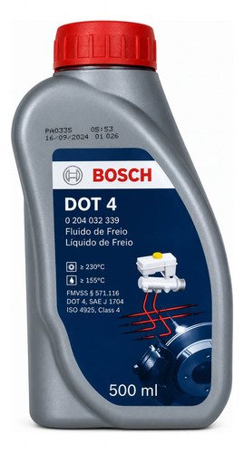 Fluido de freio bosch dot 4 500ml original alta performance